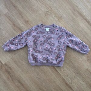 Zara Floral Sweatshirt - Purple and Pink